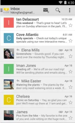 Android Mail android App screenshot 1